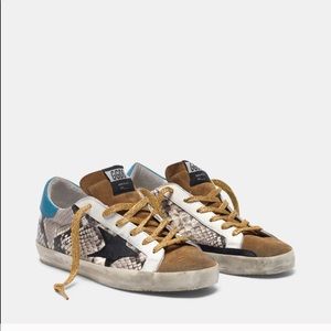 Golden Goose Superstar Snakeskin Leather Suede